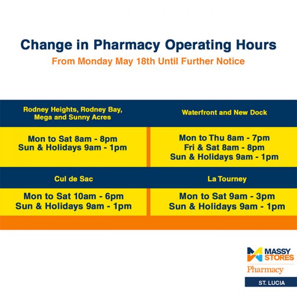 pharmacy-hours | Massy Stores SLU